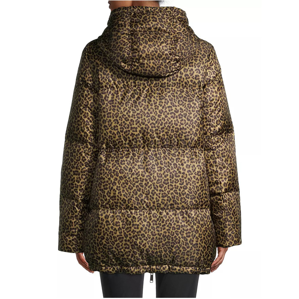 MICHAEL Michael Kors Reversible Cheetah Print Puffer Coat - Picture 4 of 9